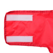 Regnrock för hundar med reflexer polyester röd XL