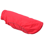 Regnrock för hundar med reflexer polyester röd 3XL
