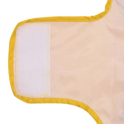Regnrock för hundar med reflekterande remsor polyester gul XXS