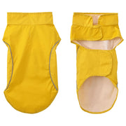 Regnrock för hundar med reflekterande remsor polyester gul xs