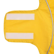 Regnrock för hundar med reflekterande remsor polyester gul xs