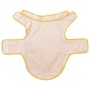 Regnrock för hundar med reflexer polyester gul 2XL