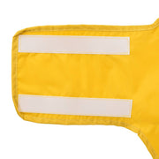 Regnrock för hundar med reflekterande remsor polyester gul 3XL