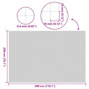 Katnät transparent 3x2 m nylon