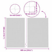 Katnät transparent 6x3 m nylon