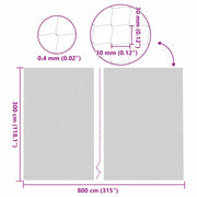 Katnät transparent 8x3 m nylon