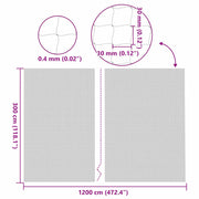 Katnät transparent 12x3 m nylon