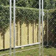 Hundbur Silver 400 x 200 x 200 cm Galvaniserat Stål