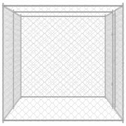 Hundbur Silver 400 x 200 x 200 cm Galvaniserat Stål