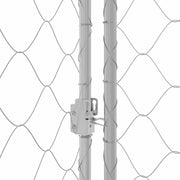 Hundbur Silver 600 x 200 x 200 cm Galvaniserat Stål