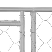 Hundbur Silver 600 x 200 x 200 cm Galvaniserat Stål