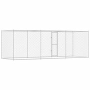 Hundbur Silver 600 x 200 x 200 cm Galvaniserat Stål