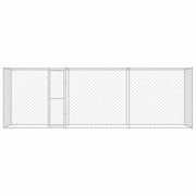 Hundbur Silver 600 x 200 x 200 cm Galvaniserat Stål