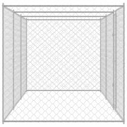 Hundbur Silver 600 x 200 x 200 cm Galvaniserat Stål