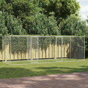 Hundbur Silver 600 x 200 x 200 cm Galvaniserat Stål
