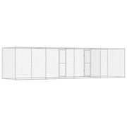 Hundbur Silver 600 x 200 x 200 cm Galvaniserat Stål
