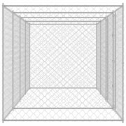Hundbur Silver 600 x 200 x 200 cm Galvaniserat Stål
