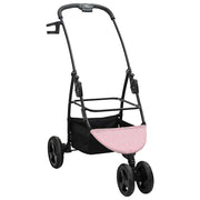 Hopfällbar hundvagn Justerbar Rosa 78 x 54 x 101 cm Polyester
