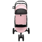 Hopfällbar hundvagn Justerbar Rosa 78 x 54 x 101 cm Polyester
