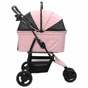 Hopfällbar hundvagn Justerbar Rosa 78 x 54 x 101 cm Polyester