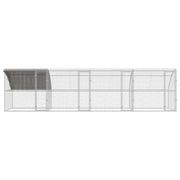 Hönshus 4 st Silver 800 x 200 x 200 cm Stål och PE