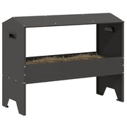 Fodertrog för boskap Svart 79 x 35 x 62 cm 15 kg