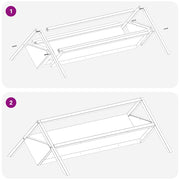 Fodertrog för boskap Olivgrön 111 x 76 x 38 cm 10 kg
