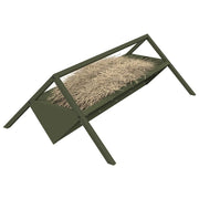 Fodertrog för boskap Olivgrön 111 x 76 x 38 cm 10 kg