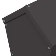 Hönsfodertråg Svart 30 x 30 x 39 cm Kallvalsat Stål