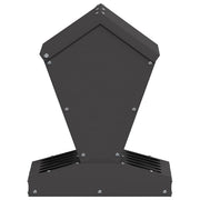 Hönsfodertråg Svart 30 x 30 x 39 cm Kallvalsat Stål