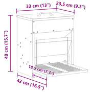 Kyckling Trampmatare Silver 33 x 42 x 40 cm 10 kg