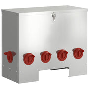 Hönsfodertråg 2 Silver 60,5 x 29 x 51 cm 25 kg