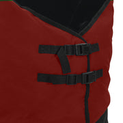 Hästdyna Bordeaux och svart 75 cm Polyester