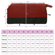 Hästdyna Bordeaux och svart 75 cm Polyester