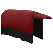 Hästdyna Bordeaux och svart 165 cm Polyester