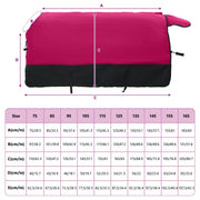 Hästdyna Rosa och svart 115 cm Polyester