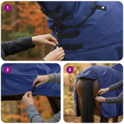 Hästdyna Mörkblå 115 cm Polyester