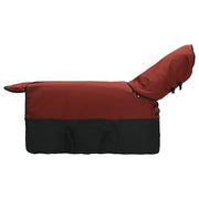 Hästdyna Bordeaux och svart 135 cm Polyester
