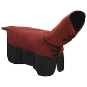 Hästdyna Bordeaux och svart 135 cm Polyester
