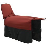 Hästdyna Bordeaux och svart 135 cm Polyester