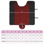 Hästdyna Bordeaux och svart 135 cm Polyester