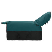 Hästdyna Mörkgrön och svart 135 cm Polyester