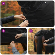 Hästdyna Helt svart 105 cm Polyester