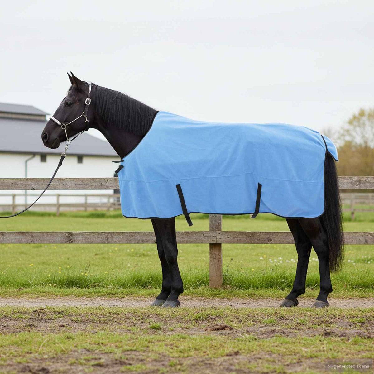 Hästdyna Full Aqua 135 cm Polyester Fleece