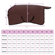 Hästdyna Mörkbrun 85 cm Polyester Fleece