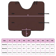 Hästdyna Mörkbrun 85 cm Polyester Fleece