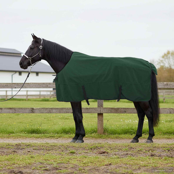 Hästdyna Mörkgrön 135 cm Polyester Fleece