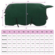 Hästdyna Mörkgrön 145 cm Polyester Fleece