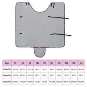 Hästdyna Fullt ljusgrå och rosa 145 cm Polyester Fleece