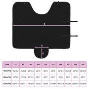 Hästdyna Svart 115 cm Polyester Fleece